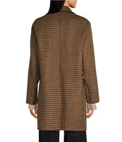 J.McLaughlin Frade Brushed Wool Point Collar Long Sleeve Reversible Coat