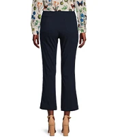 J.McLaughlin Ivy Front Seam Detailed Kick Flare Hem Cropped Pull-On Pants