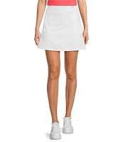 J.McLaughlin Palm Spring Solid White Knit Pocketed Skort