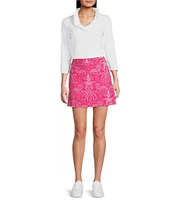 J.McLaughlin Roe Printed Catalina Cloth Pull On Skort