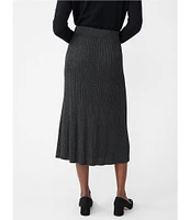 J.McLaughlin Sutton Rib Knit High Rise A-Line Skirt