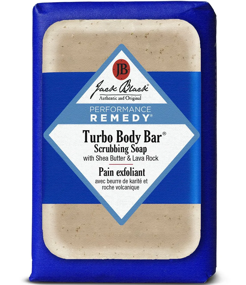 Jack Black Turbo Body Bar® Scrubbing Soap with Blue Lotus & Lava Rock