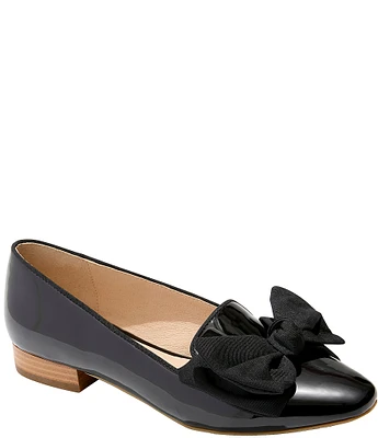 Jack Rogers Brookline Bow Patent Leather Loafers