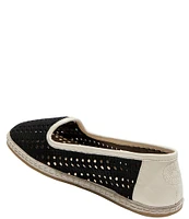 Jack Rogers Conwell Nubuck Perforated Slip-On Flats