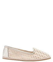 Jack Rogers Conwell Nubuck Perforated Slip-On Flats