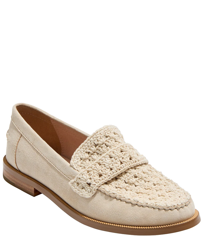 Jack Rogers Dale Suede Crochet Loafers