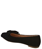 Jack Rogers Debra Ballet Velvet Bow Pointed Toe Flats