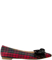 Jack Rogers Debra Plaid Ballet Bow Flats