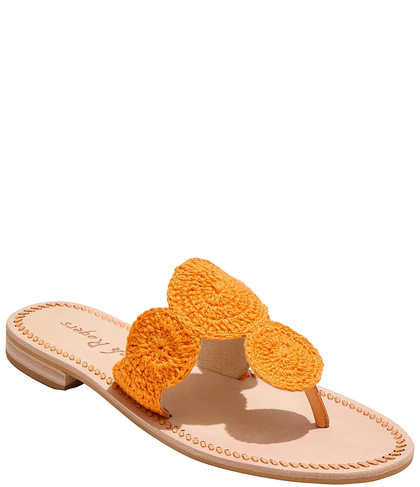 Jack Rogers Jacks Crochet Thong Sandals