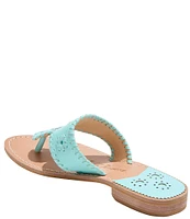 Jack Rogers Jacks Leather Flat Thong Sandals