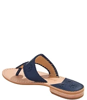 Jack Rogers Jacks Leather Flat Thong Sandals