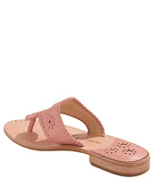 Jack Rogers Jacks Leather Flat Thong Sandals