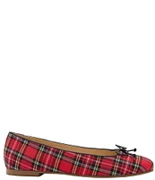 Jack Rogers Kenlyn Ballet Tartan Plaid Bow Flats