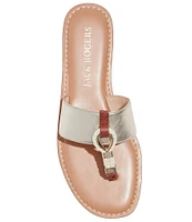 Jack Rogers Newton Leather Rope Thong Sandals