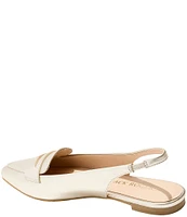 Jack Rogers Pennie Metallic Leather Slingback Flats