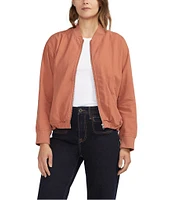 Jag Jeans Long Sleeve Zip Front Bomber Jacket