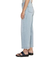 Jag Jeans Sophia Stretch Denim Patch Pocket High Rise Wide Leg Cropped Jean