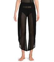 JALA Bhakti Ultra Soft Mesh Wide Leg Asymmetric Hem Coordinating Pants