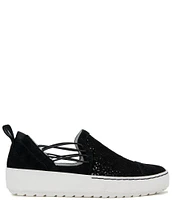 Jambu Erin Suede Perforated Slip-On Sneakers