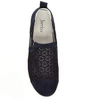 Jambu Erin Suede Perforated Slip-On Sneakers