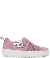 Jambu Erin Suede Perforated Slip-On Sneakers