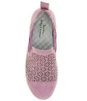 Jambu Erin Suede Perforated Slip-On Sneakers