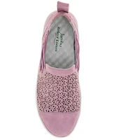 Jambu Erin Suede Perforated Slip-On Sneakers