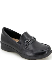 Jambu Tabitha Leather Bit Buckle Loafers