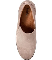 Jambu Vaughn Suede Block Heel Loafers