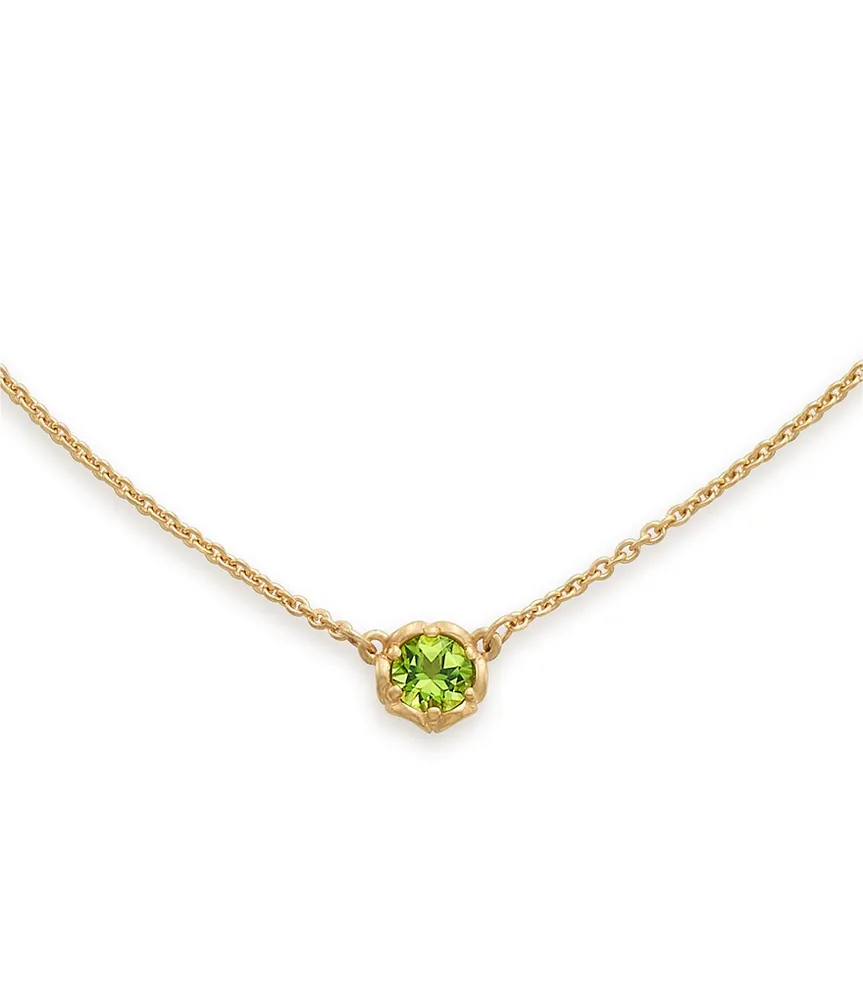 James Avery 14K Gold August Cherished Birthstone Peridot Necklace