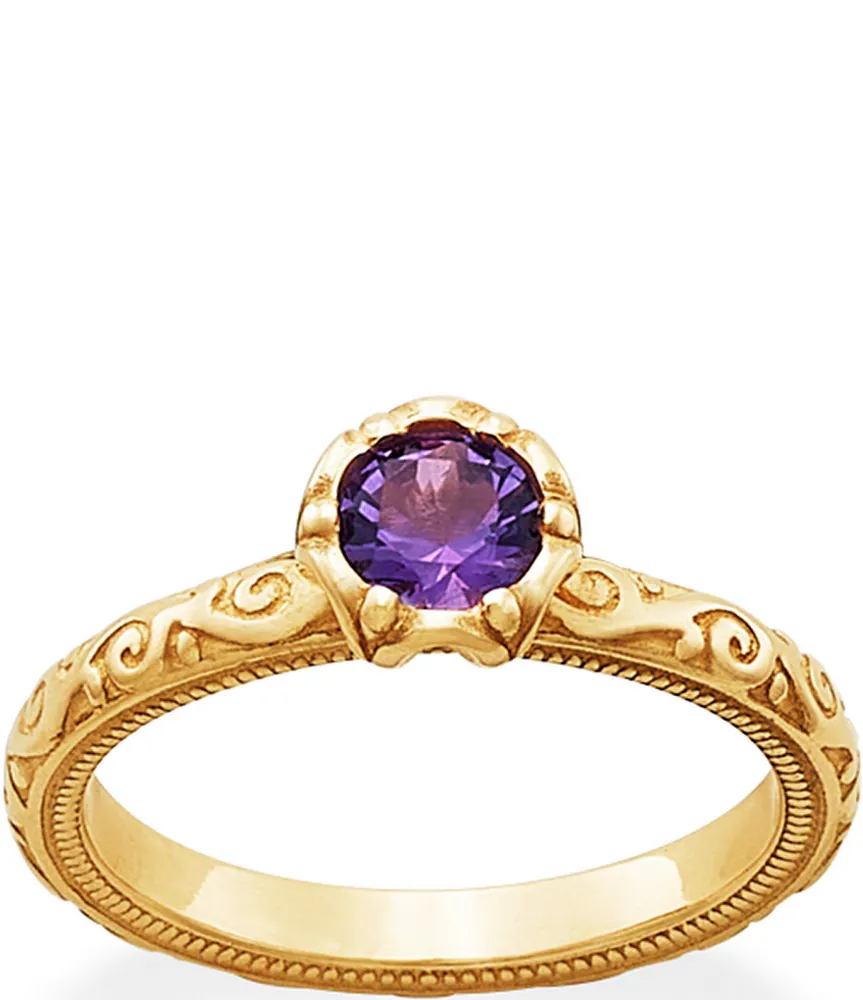 James Avery 14K Gold Cherished Birthstone Band Ring