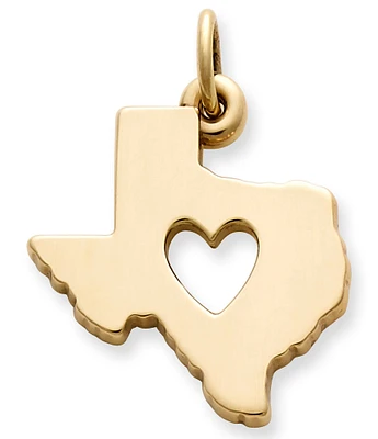 James Avery 14K Gold Deep In The Heart of Texas Charm