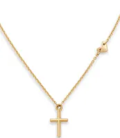 James Avery 14K Gold Faith and Love Short Pendant Necklace