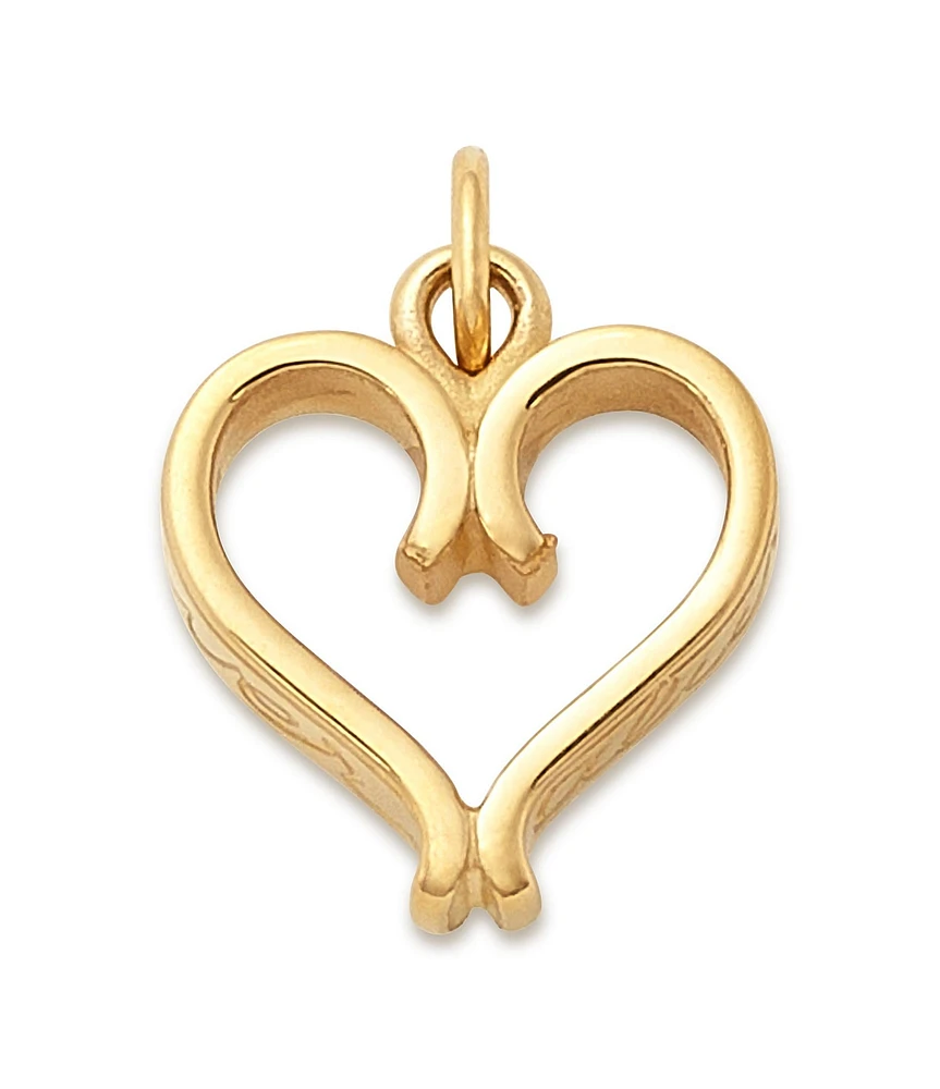 James Avery 14k Gold Forever and Always Heart Charm