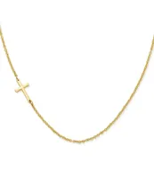 James Avery 14K Gold Horizon Cross Necklace