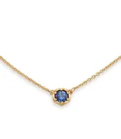 James Avery 14K Gold June Cherished Birthstone Lab Created Alexandrite Necklace