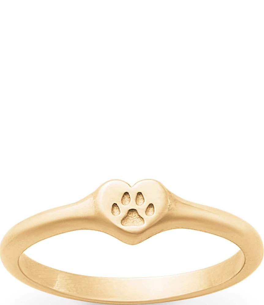 James Avery 14K Gold Love My Pet Band Ring