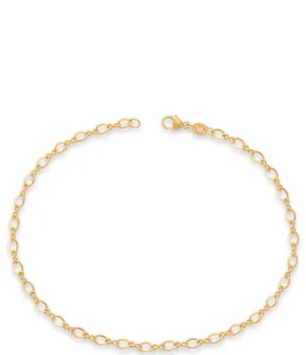 James Avery 14k Gold Medium Twist Ankle Bracelet