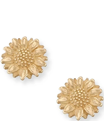 James Avery 14K Gold Mini Sunflower Stud Earrings