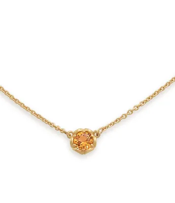 James Avery 14K Gold November Cherished Birthstone Citrine Necklace