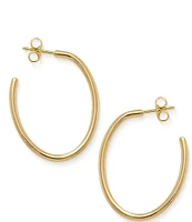 James Avery 14K Gold Oval Hoop Ear Posts