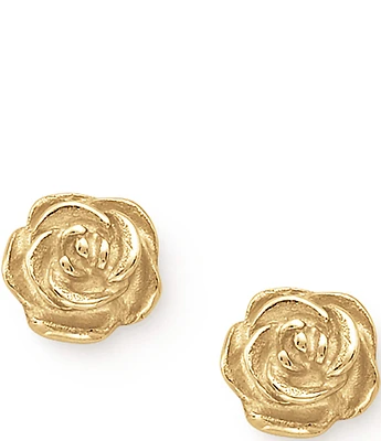 James Avery 14K Gold Rose Ear Posts