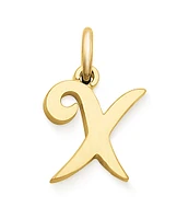 James Avery 14K Gold Script Initial Charm