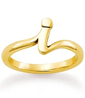 James Avery 14k Gold Script Initial Ring