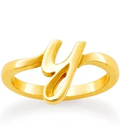 James Avery 14k Gold Script Initial Ring