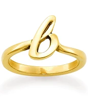 James Avery 14k Gold Script Initial Ring