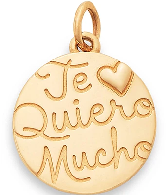 James Avery 14K Gold Te Quiero Mucho Charm