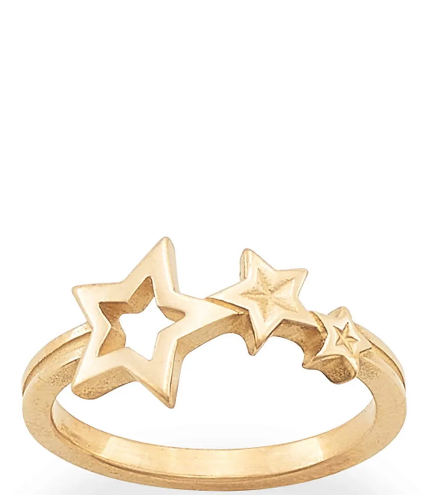 James Avery 14k Gold Twinkling Stars Ring