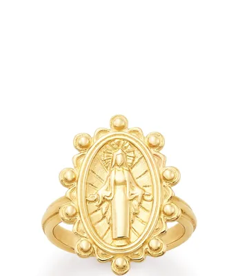 James Avery 14K Gold Virgin Mary Ring