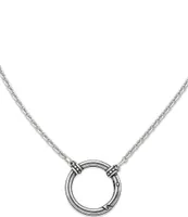 James Avery Beaded Changeable Charm Holder Necklace